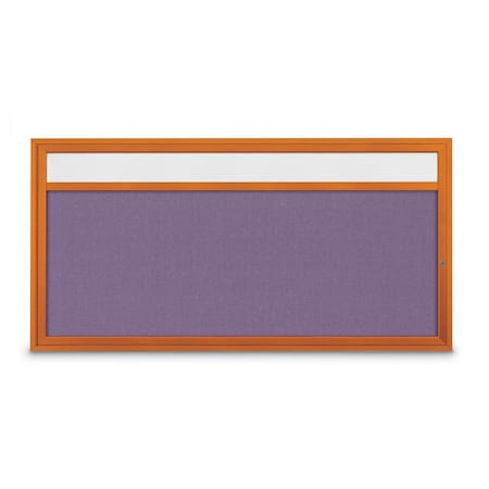 United Visual Products Slim Enclosed Corkboard, 36"x36", Satin Alum Frame/Black UVEB3636-SATIN-BLACK